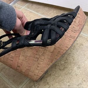 Black Madden Girl Wedges